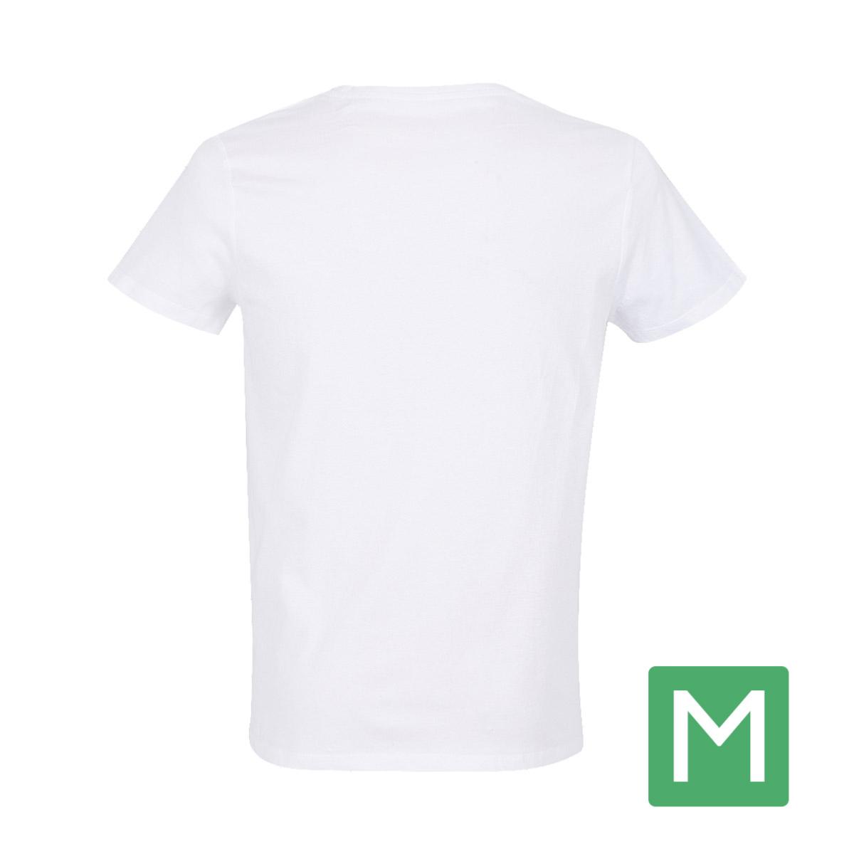 T-Shirt Blanc Homme Taille M prétraité pour impression DTG Lot de 10