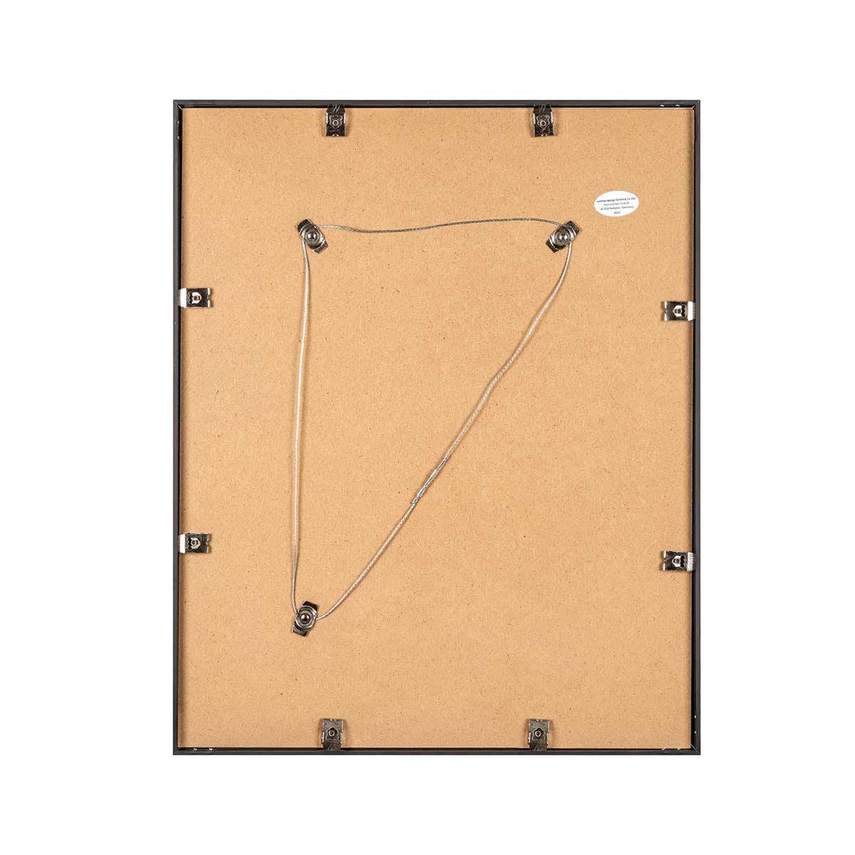 WALTHER Cadre alu brossé Aluline 50x70cm - Couleur Acier - Lot de 4