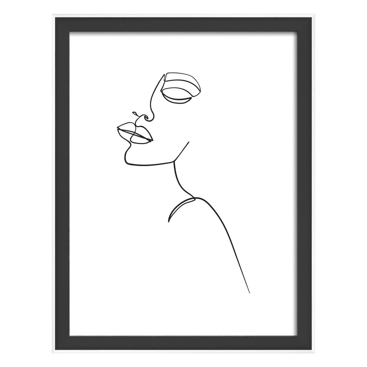 WALTHER Cadre MDF Silhouette 15x20cm noir - Lot de 4
