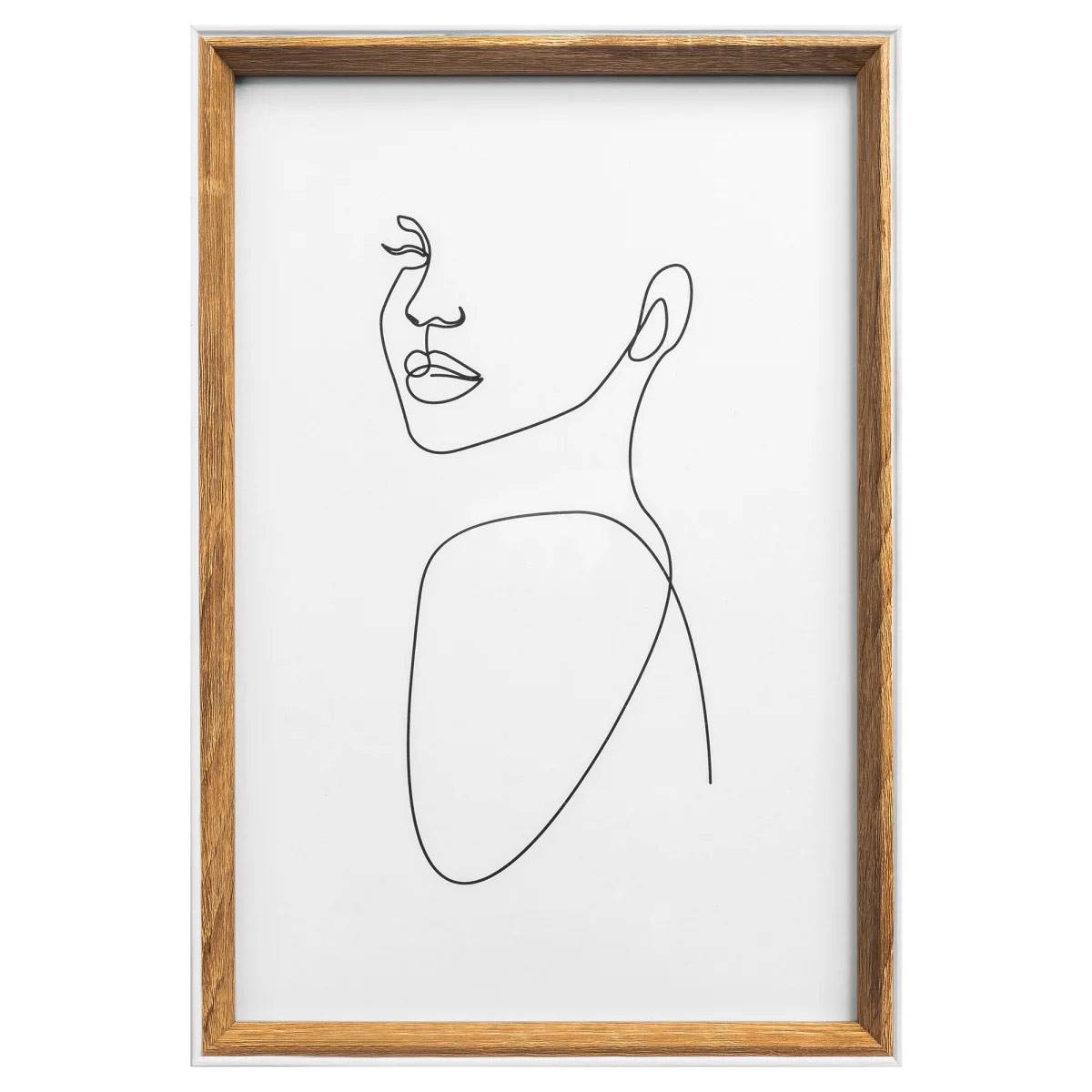 WALTHER Cadre MDF Silhouette 20x30cm naturel - Lot de 4