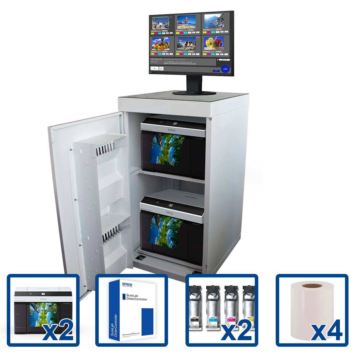 EPSON D10 Microlab2 (2xD1000/Encres/OC Full /Encre/papier/PC/Meuble)