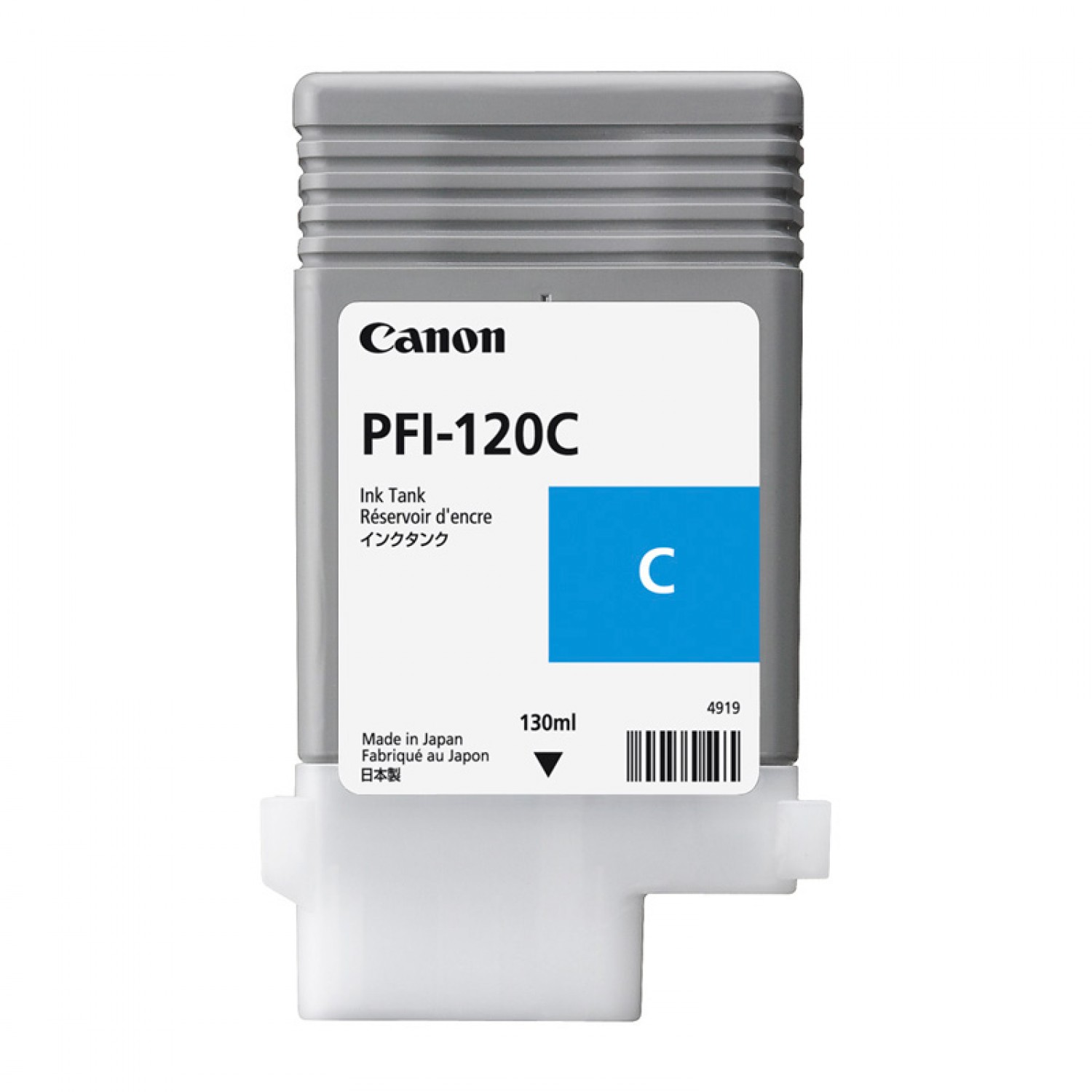Cartouche d'encre traceur PFI-120C CYAN pour imagePROGRAF TM-250/TM-255/TM-300/ TM-305/TM-350 et TM-355 (130ml)