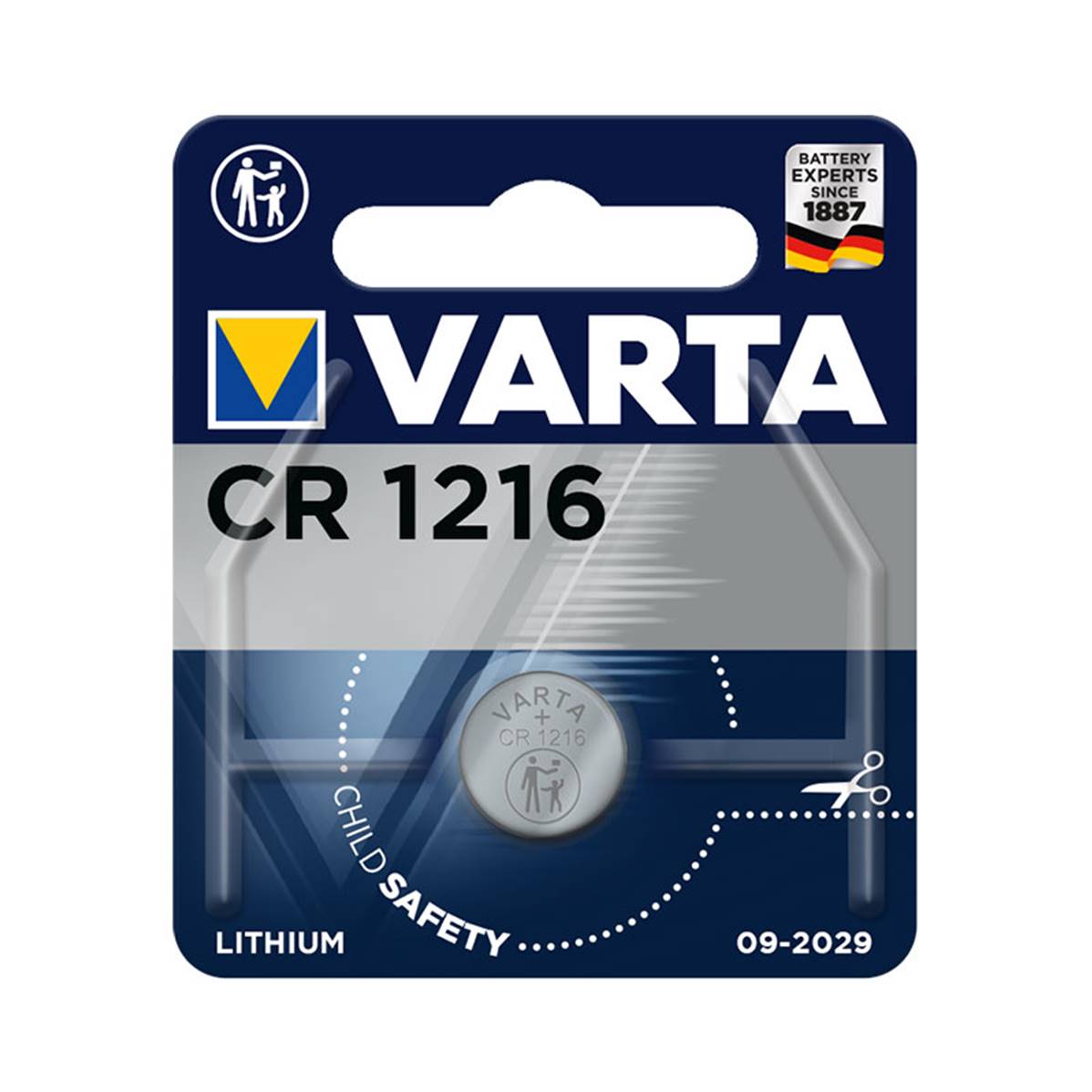 VARTA Piles CR1216 - lithium 3V x1- vendu par 10