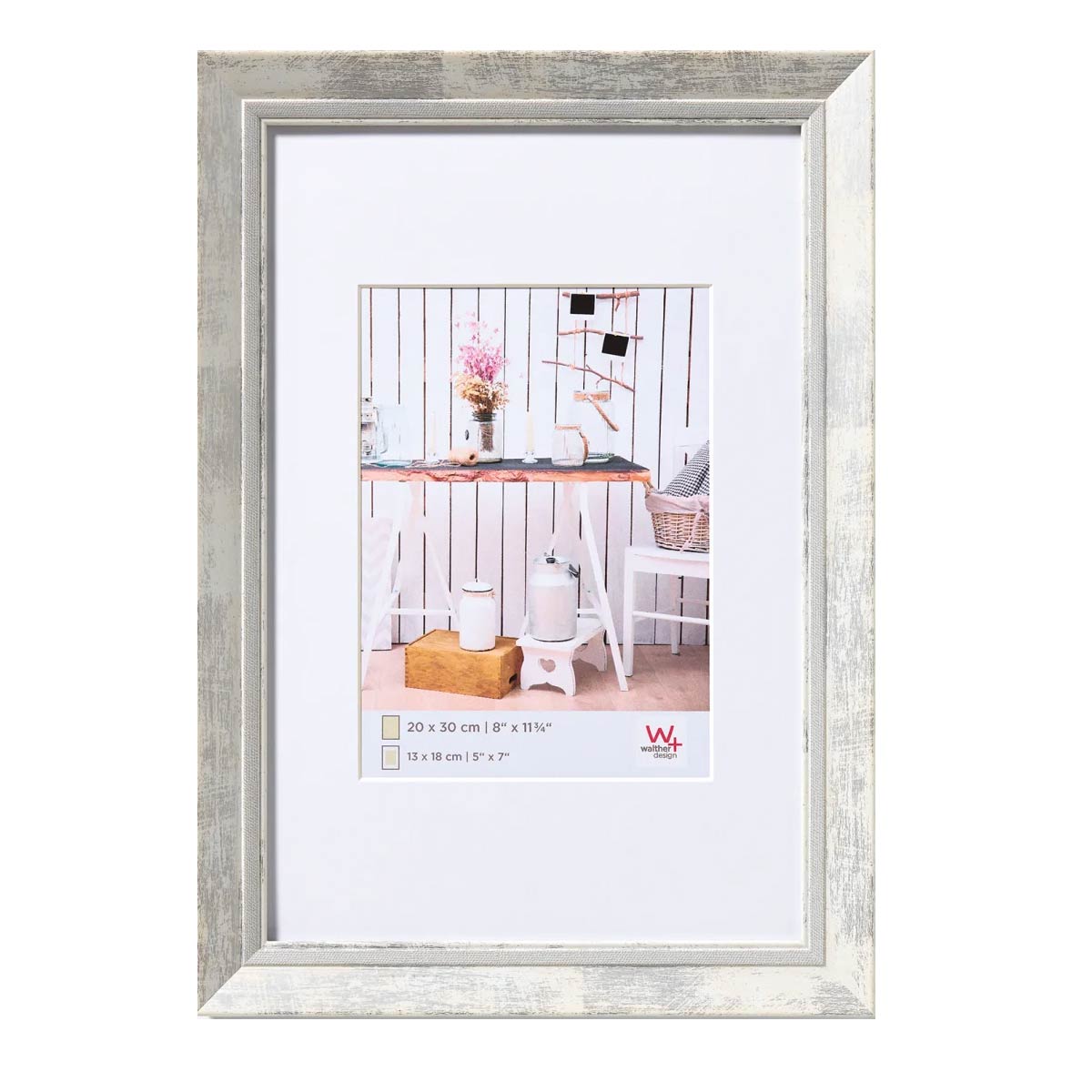 Cadre résine Chalet 15x20 - photo 10x15cm blanc - Lot de 4