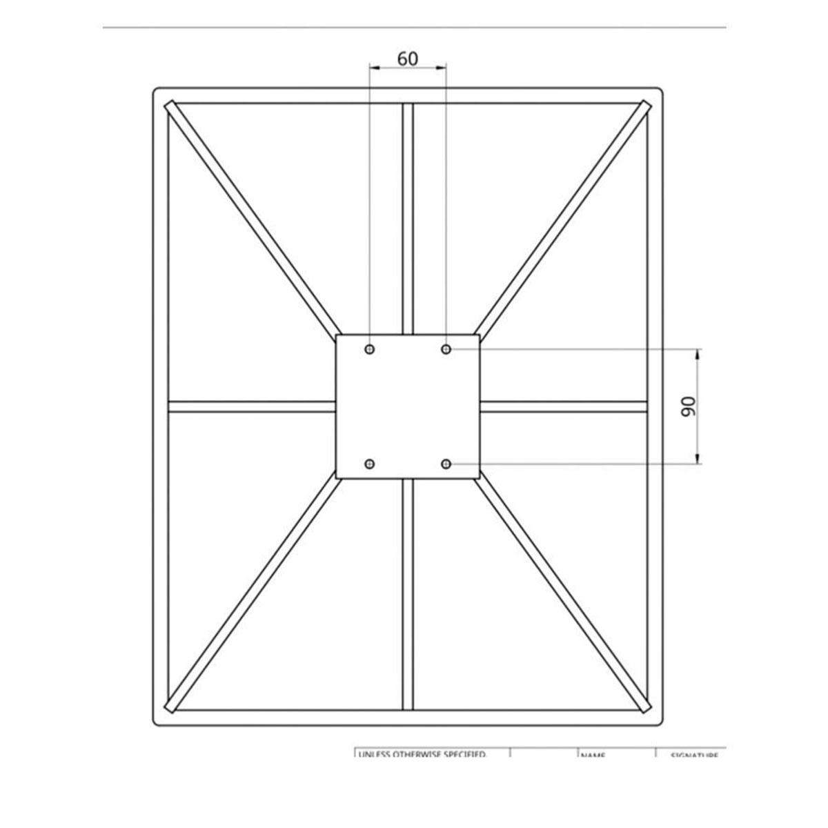 SECABO Plaque de base 40x50cm pour SMART