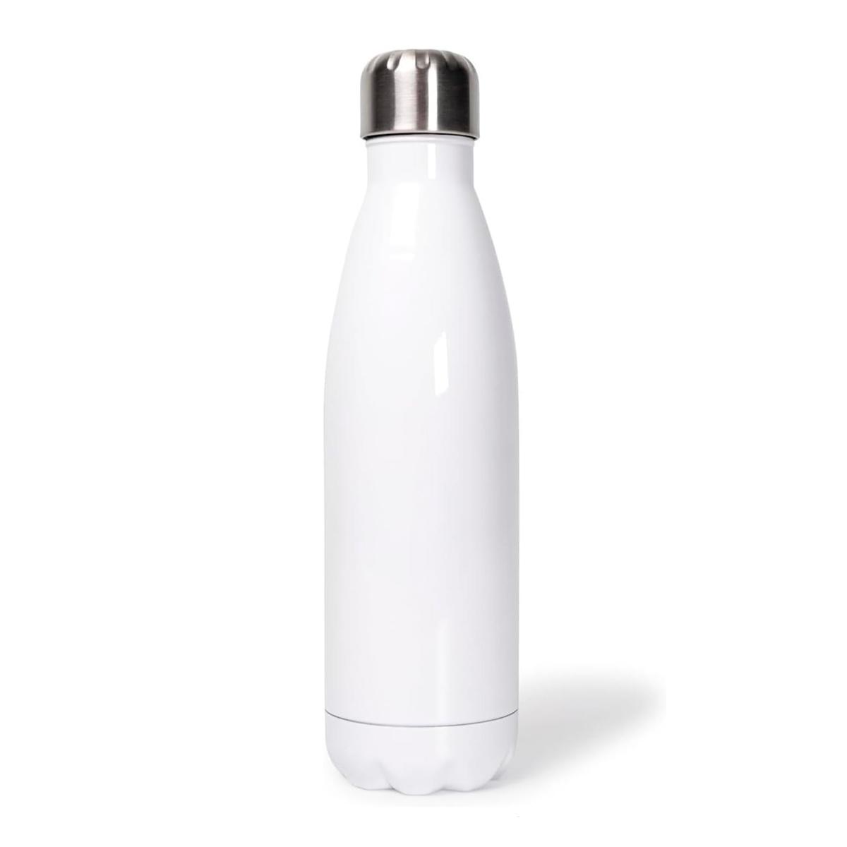 Gourde Isotherme Aluminium Blanc 500ml (17oz) à sublimer - Lot de 10