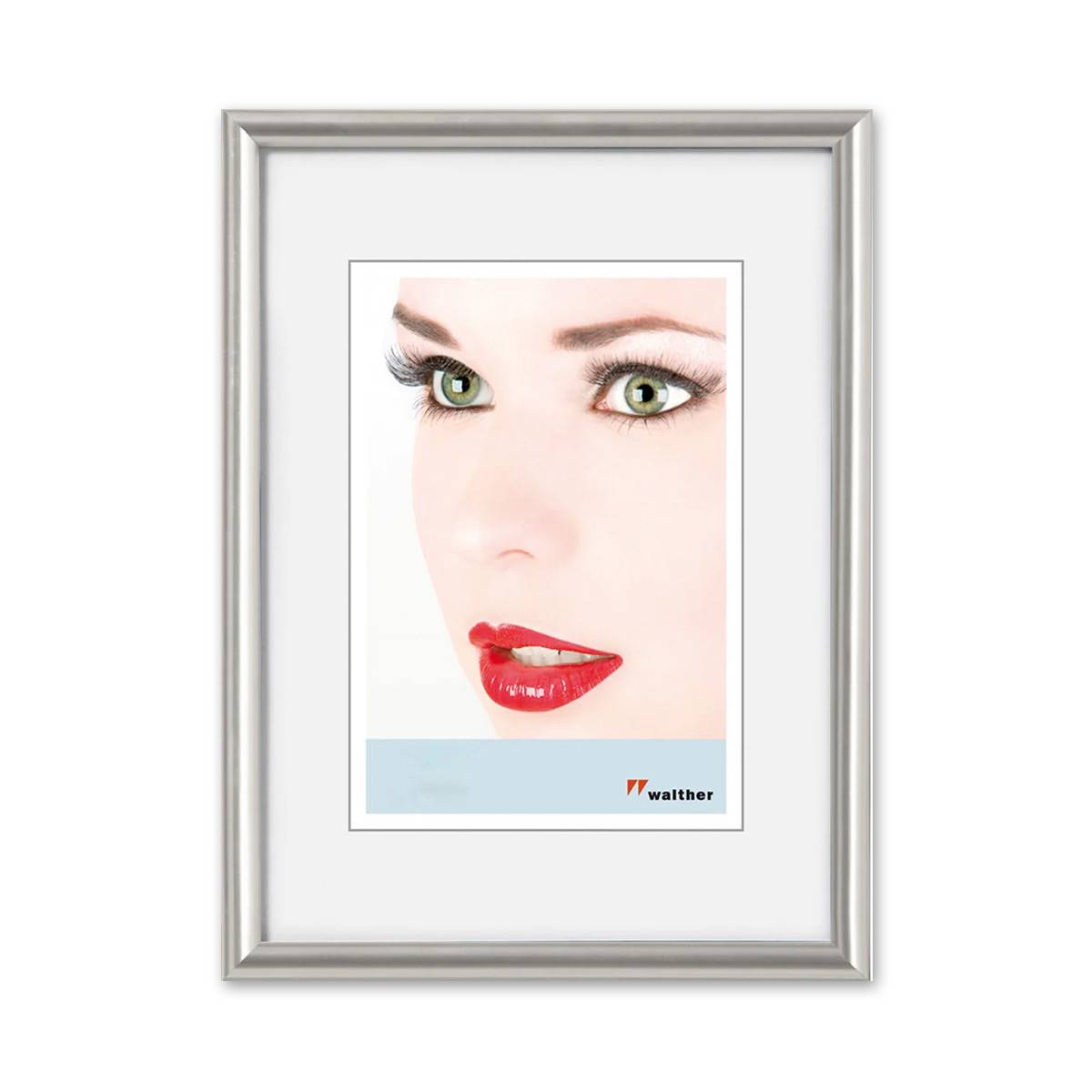 WALTHER Cadre plastique Galeria 10x15cm silver - Lot de 4