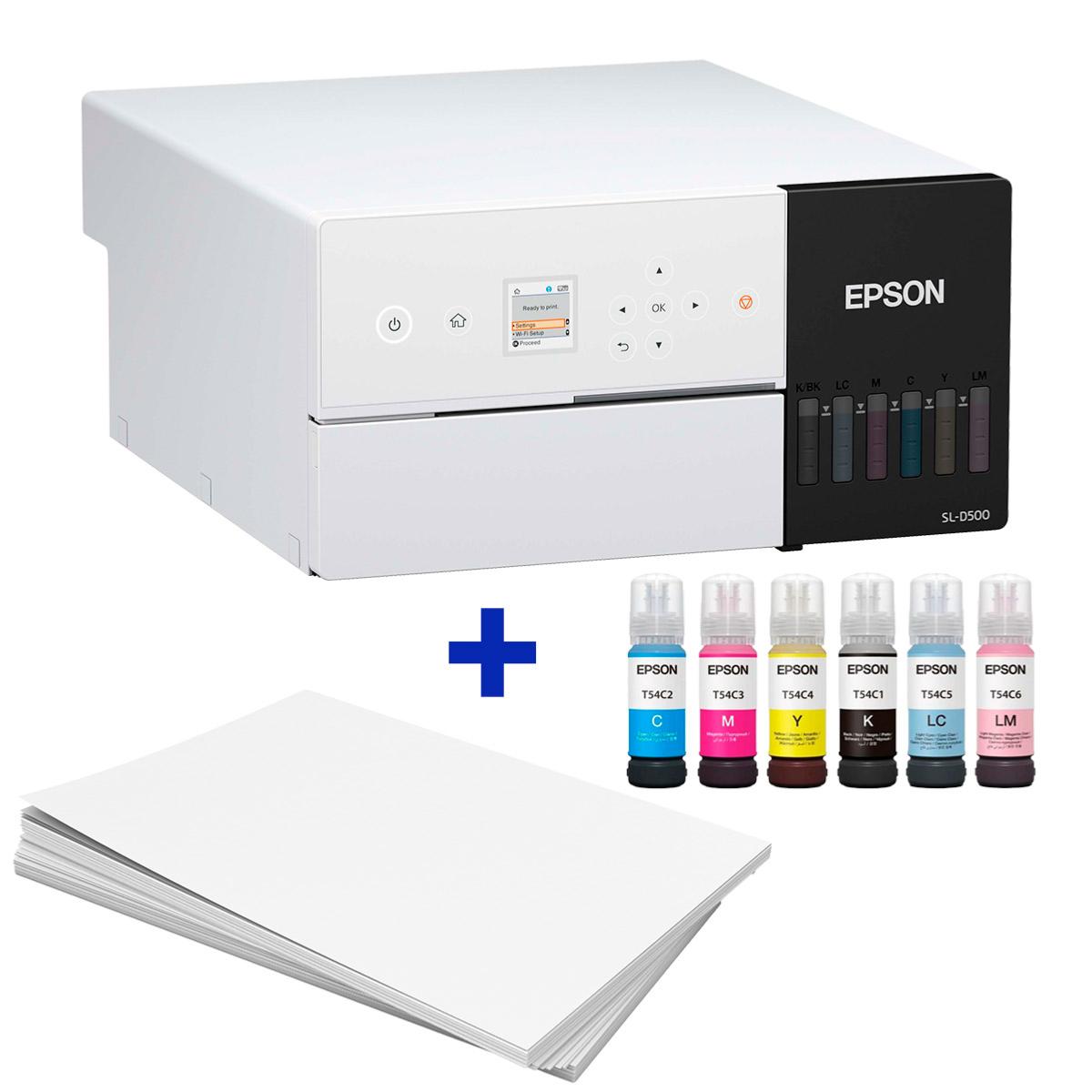 Pack Imprimante Epson D500 + Encres + Papier 10x15cm