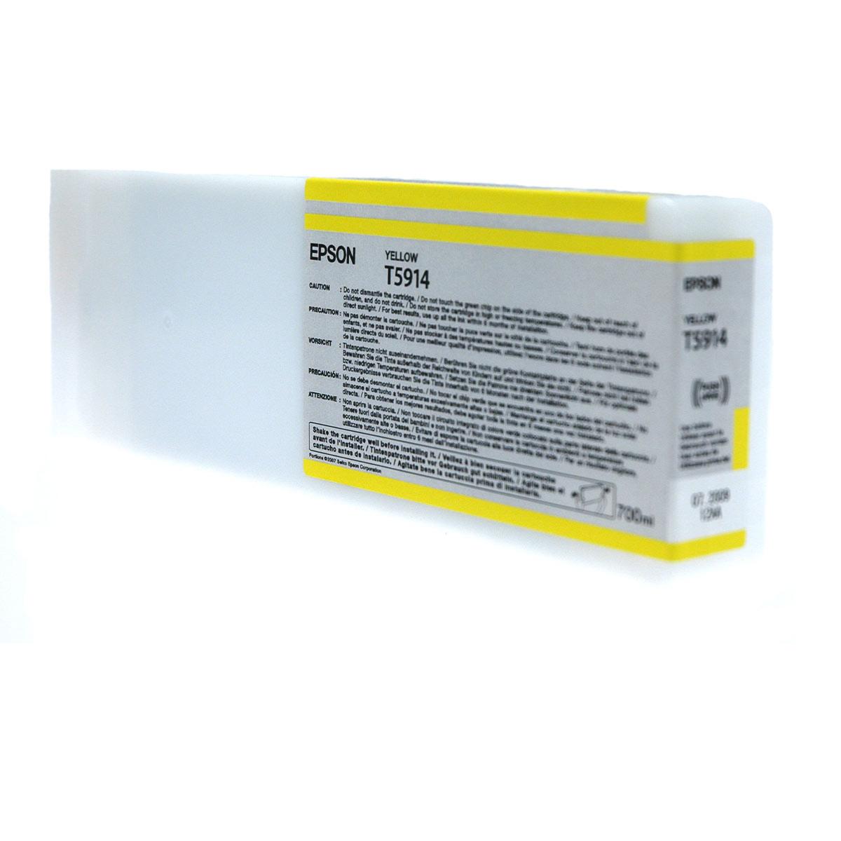 EPSON Encre T5914 Jaune pour Imprimante 11880 700ml