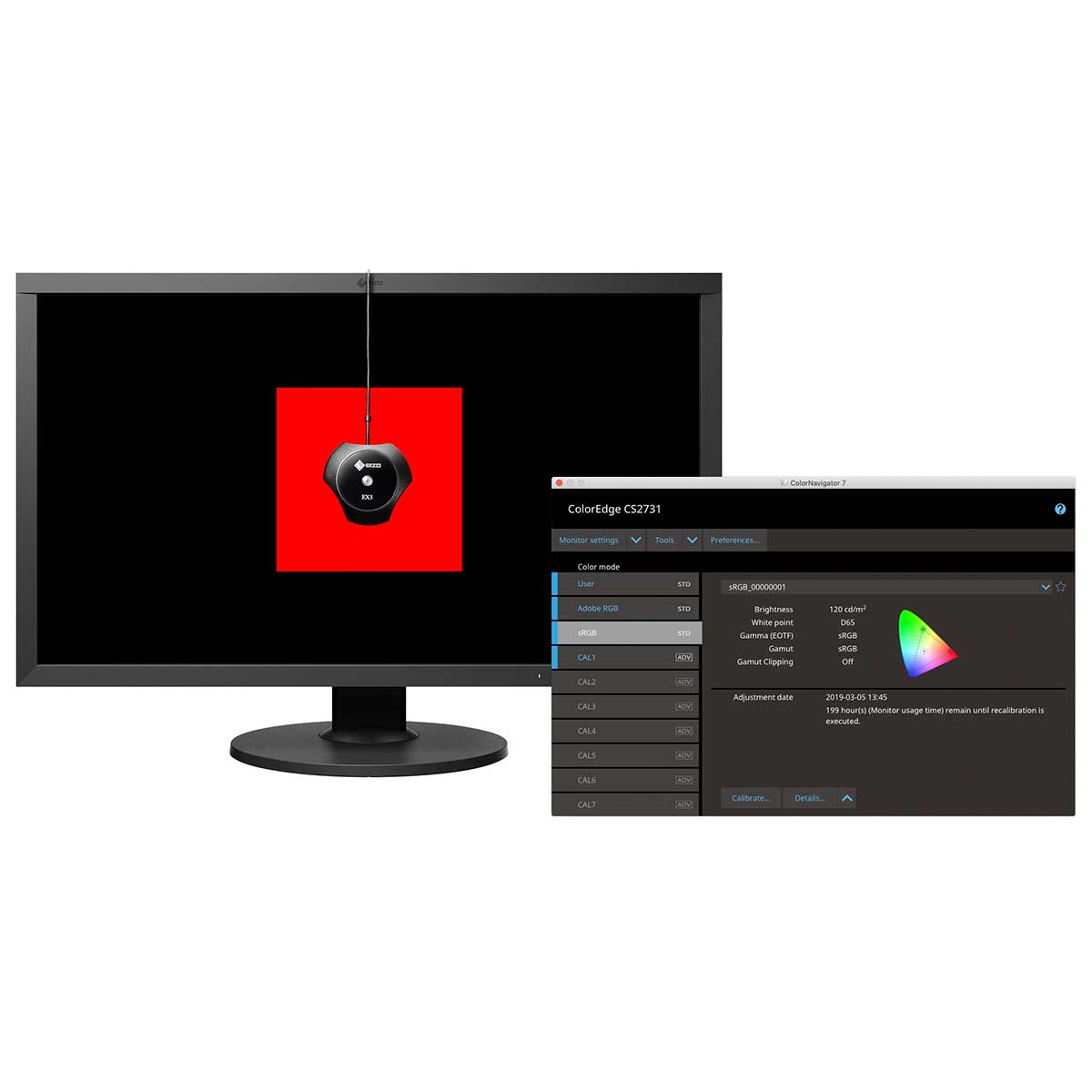 EIZO Ecran Coloredge 27" CS2731-BK (ColorNavigator inclus)