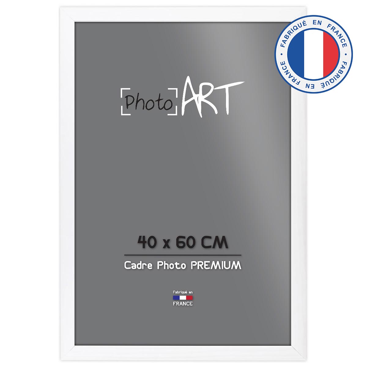 PHOTO ART PREMIUM Cadre bois 40x60 Blanc lot de 4