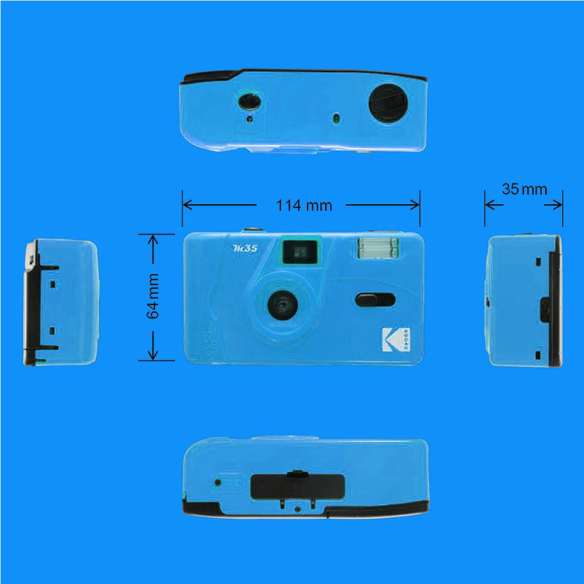 KODAK Appareil Photo Rechargeable M35 Bleu