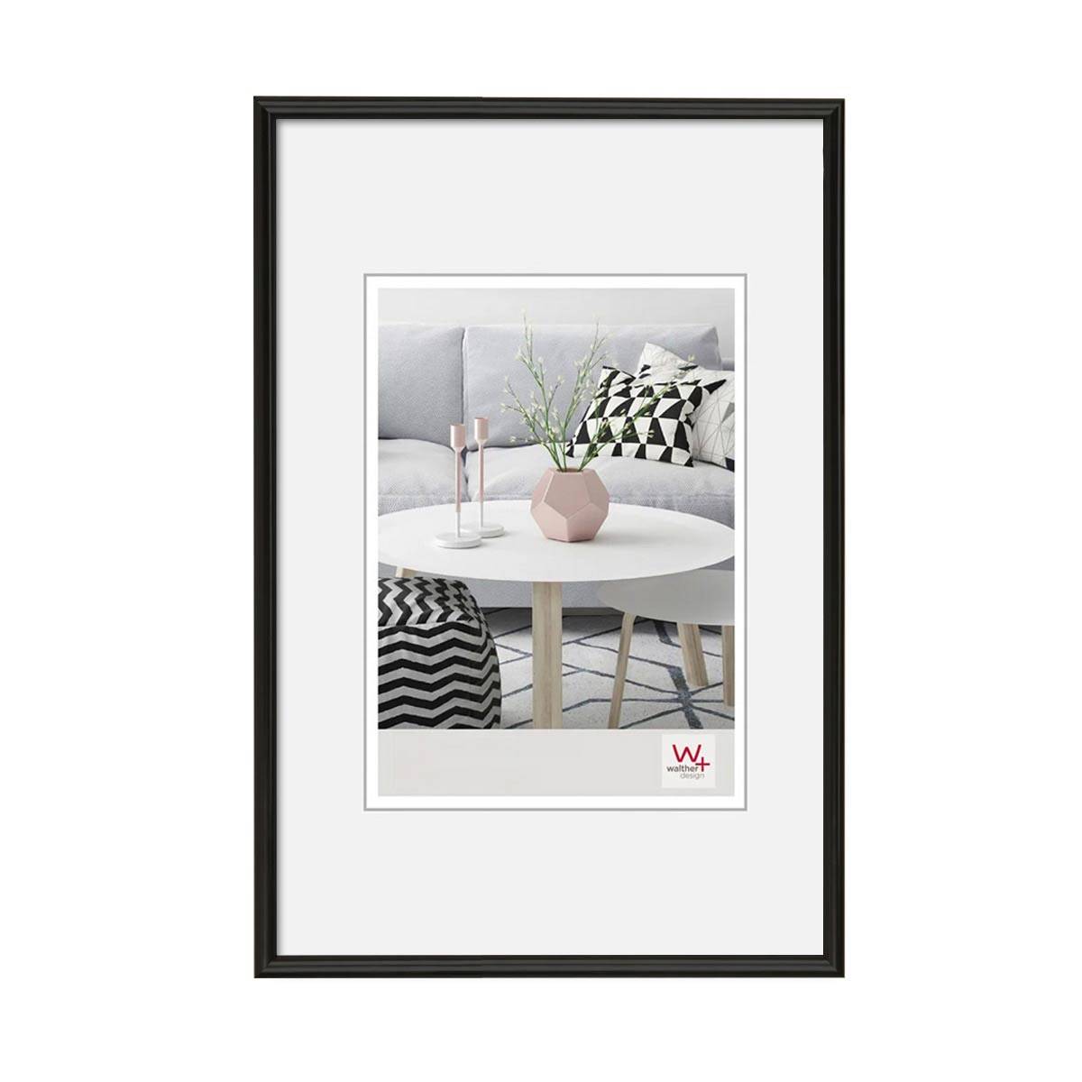 WALTHER Cadre plastique Galeria 15x20cm noir - Lot de 4