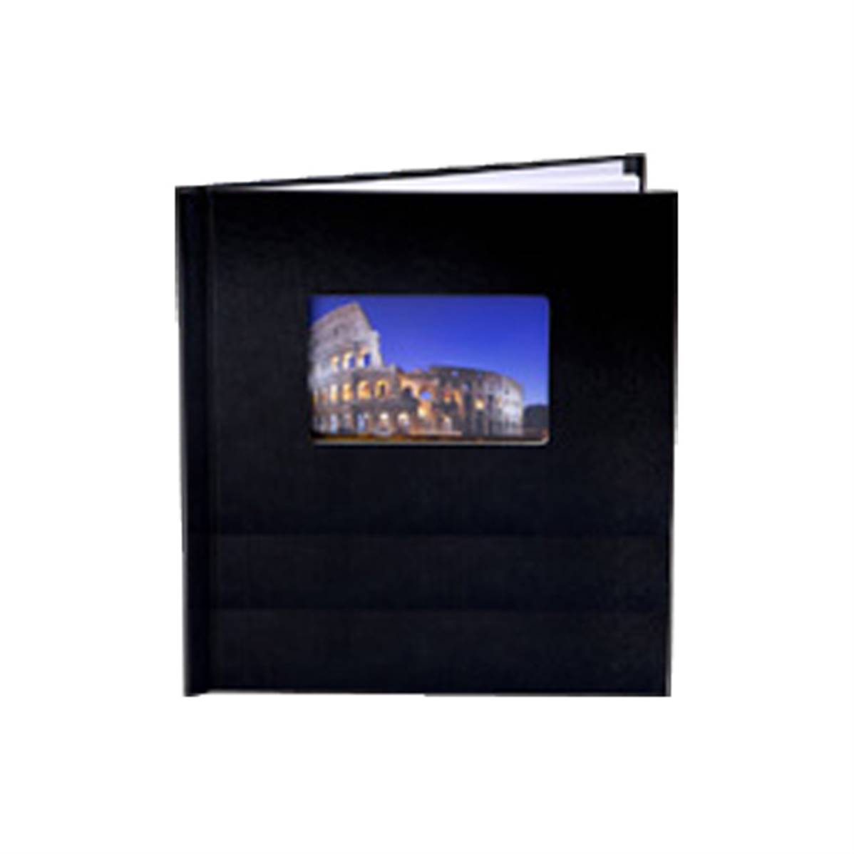 UNIBIND Couverture Noir Silk 30x20 Portrait + fenêtre par 10