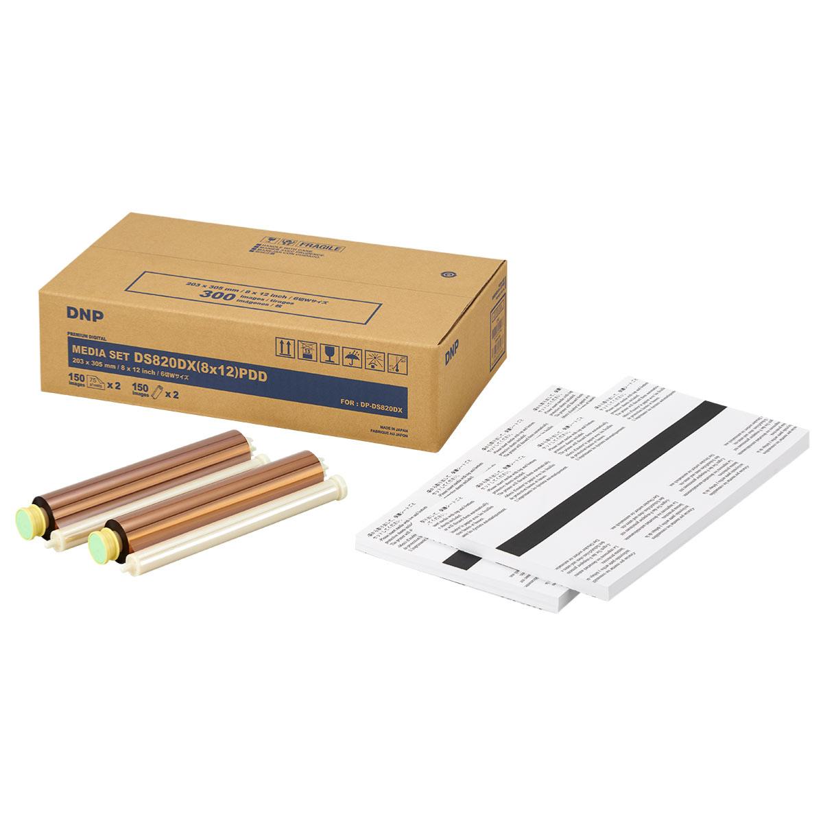 DNP Papier Premium pour DS820DX 20X30 (8x12") RV- 2x75 impressions
