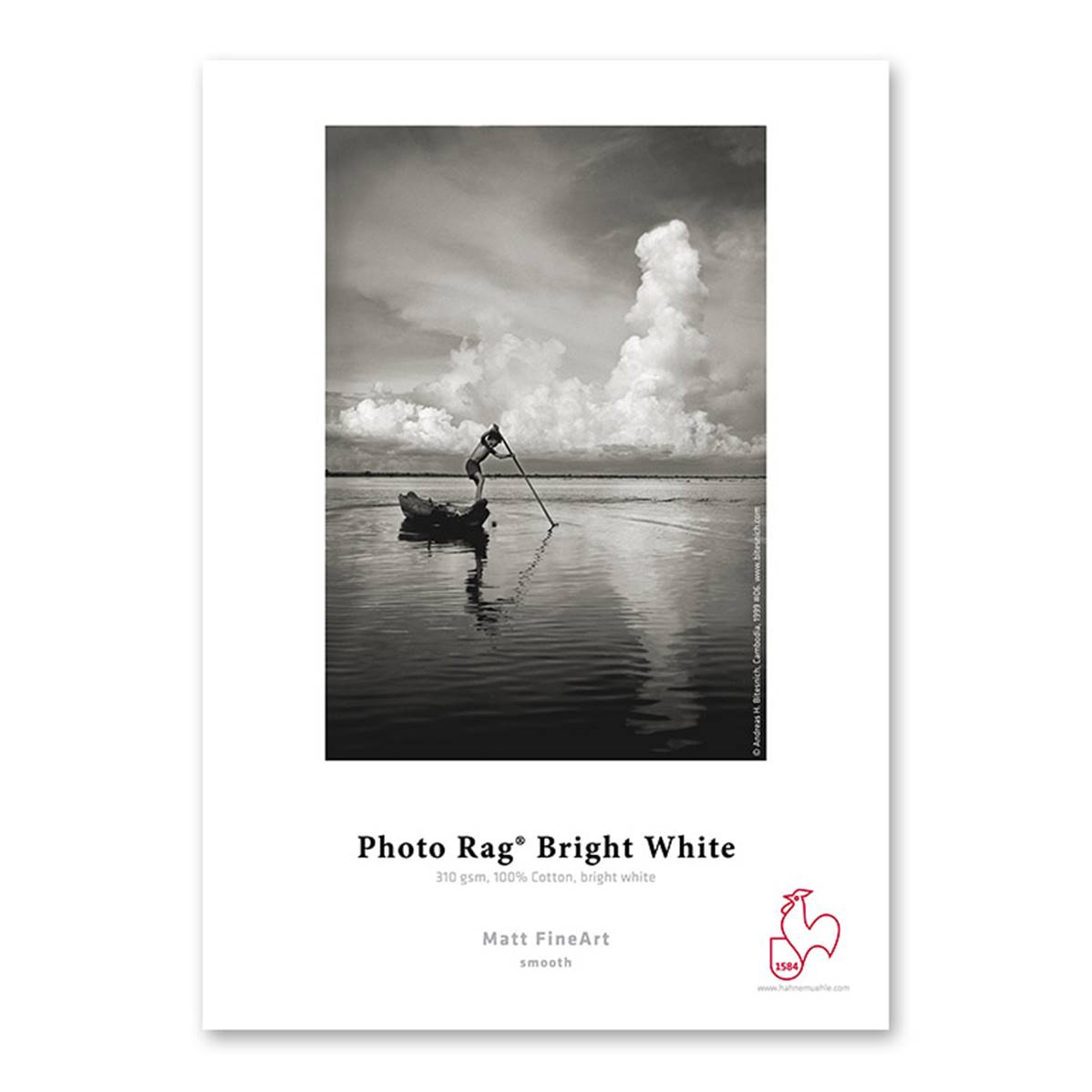 HAHNEMUHLE Papier Fine Art Photo Rag Bright White 310g A3+ 25feuilles