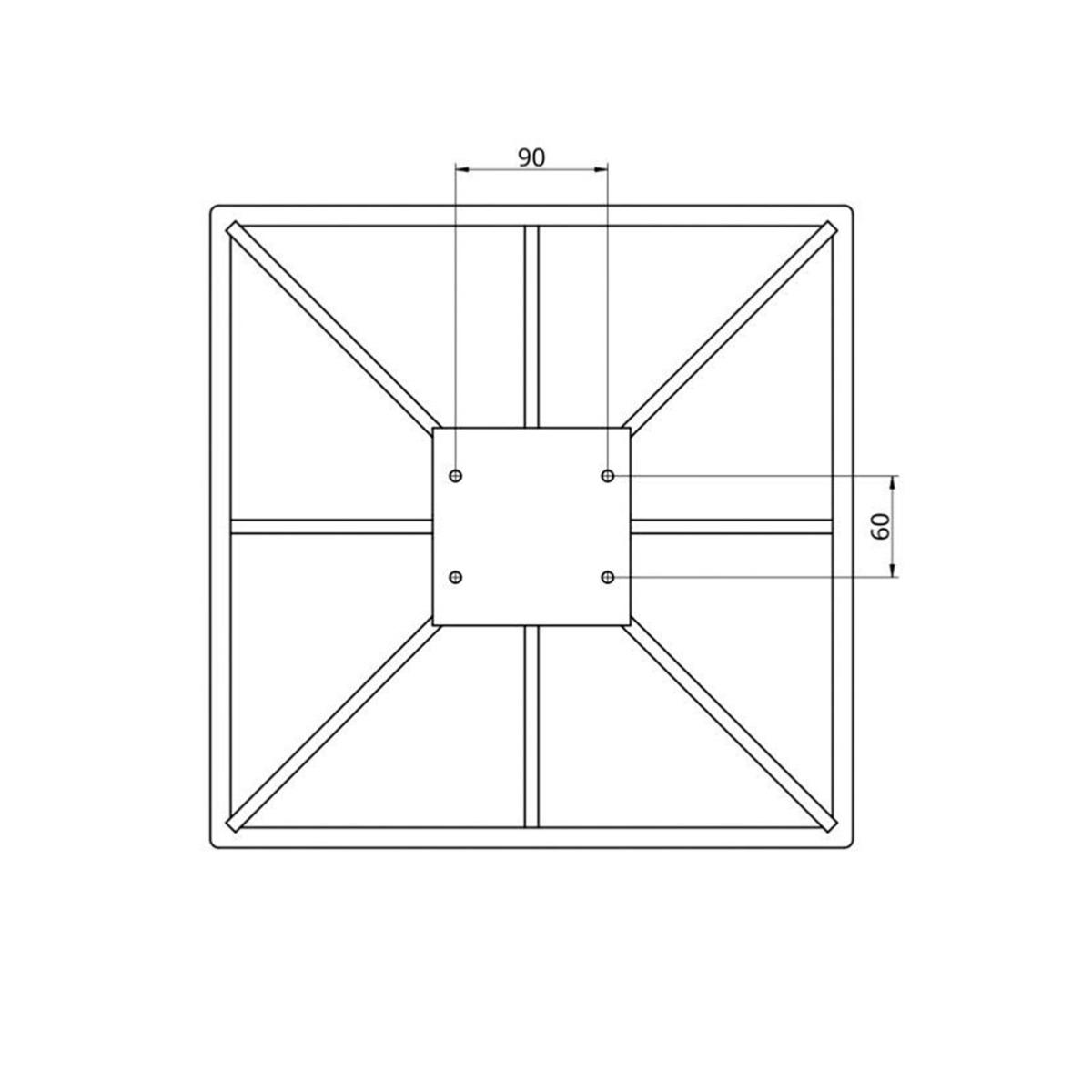 SECABO Plaque de base 38x38cm pour SMART