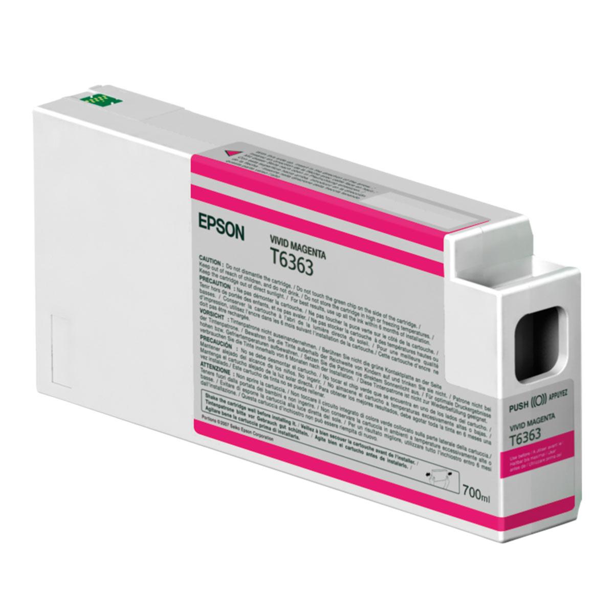 EPSON Encre T6363 HDR Vivid Magenta SP-7890 /7900 /9890 /9900 700ml