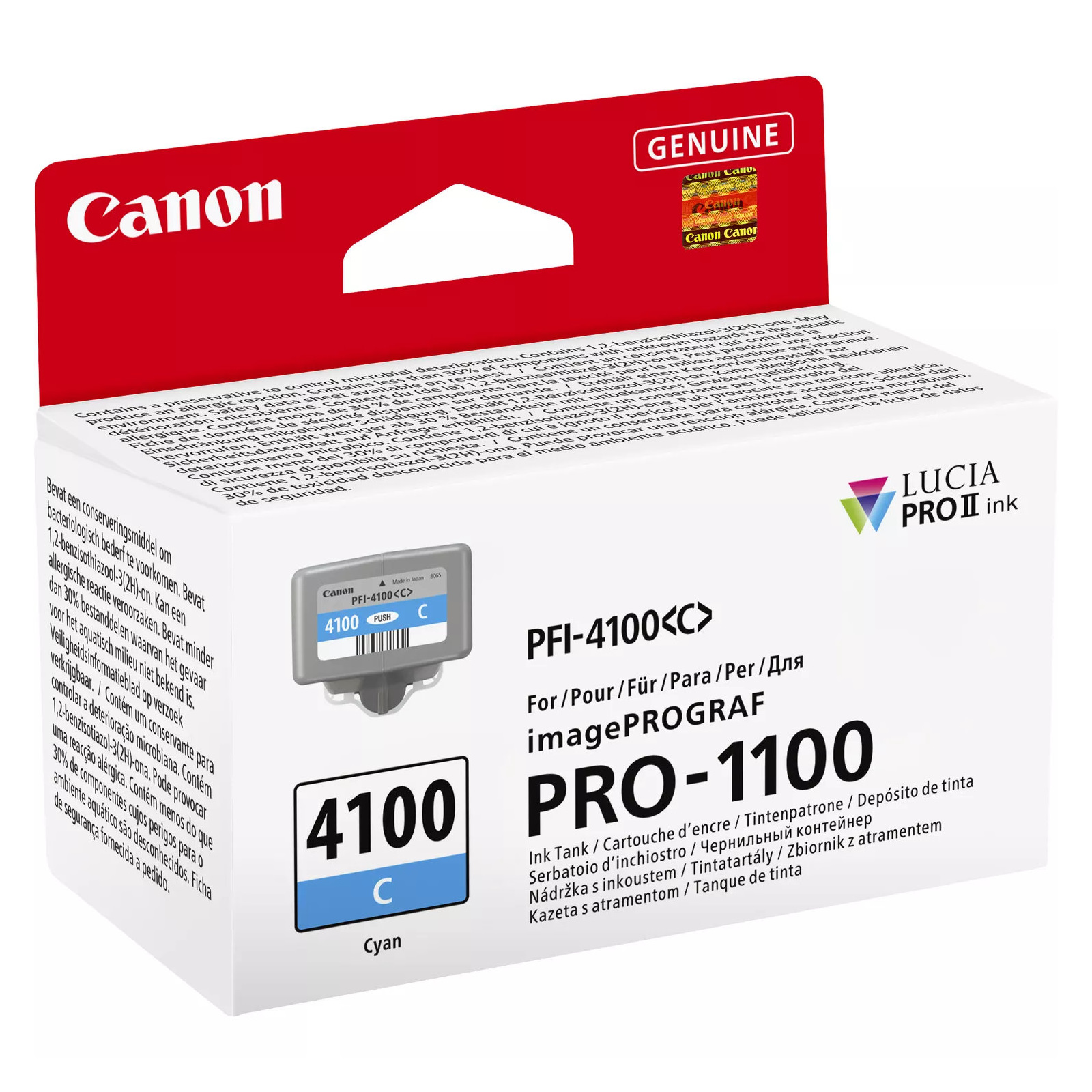 Cartouche PFI-41000C CYAN pour imagePROGRAF PRO-1100 (80ml)