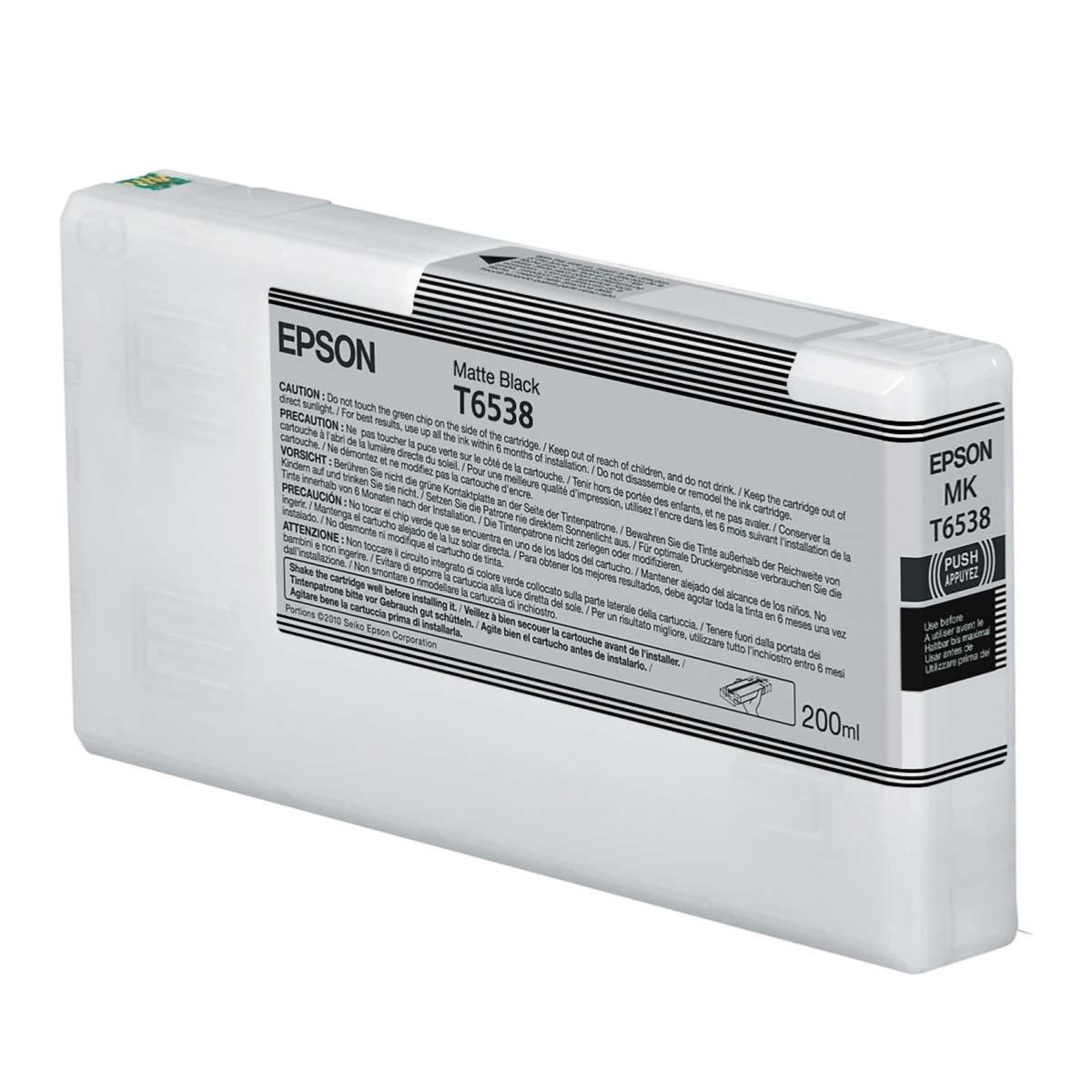 EPSON Encre T6538 K3 Noir Mat 4900  200ml