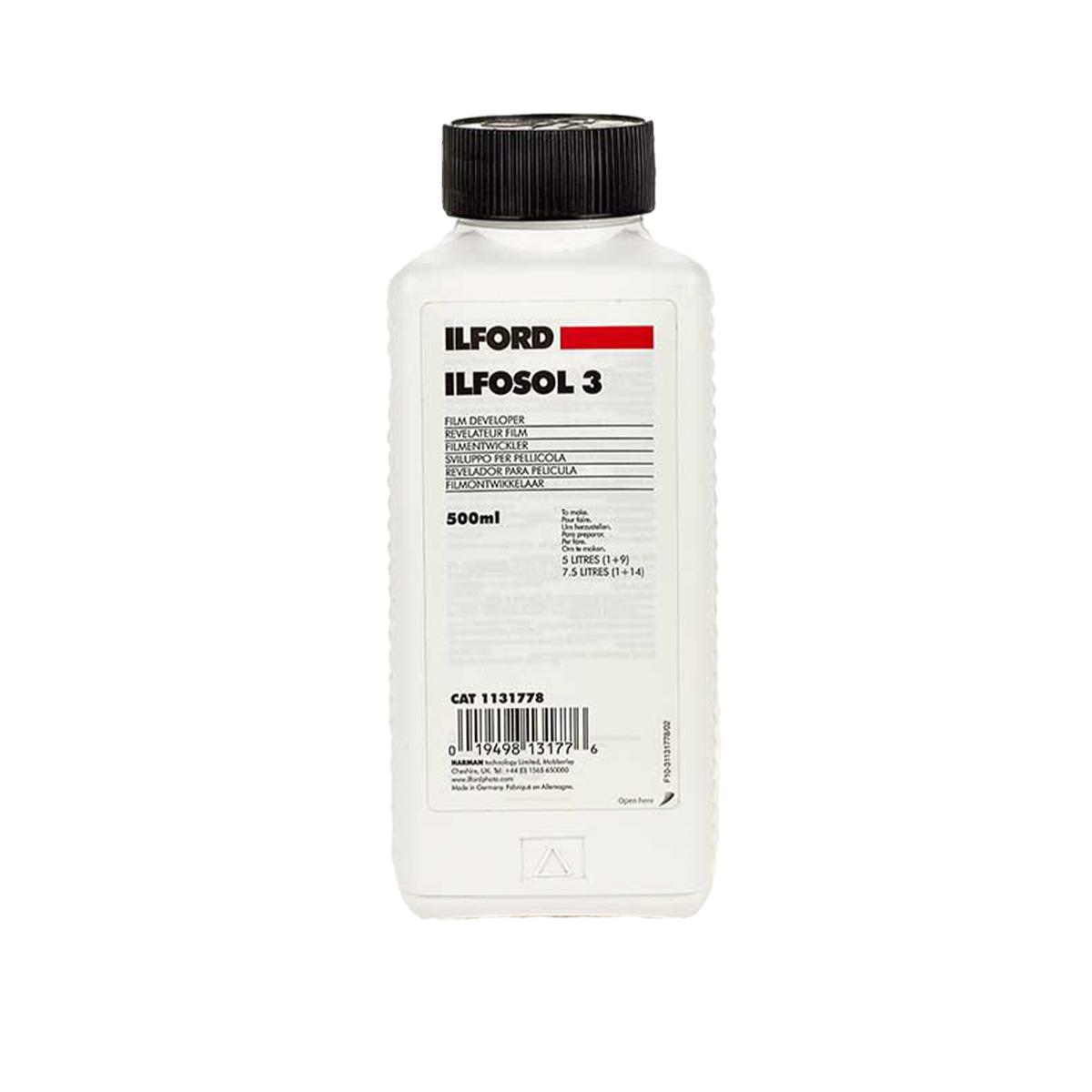 ILFORD Chimie Ilfosol 3 Révélateur Film Liquide Flacon de 500ml