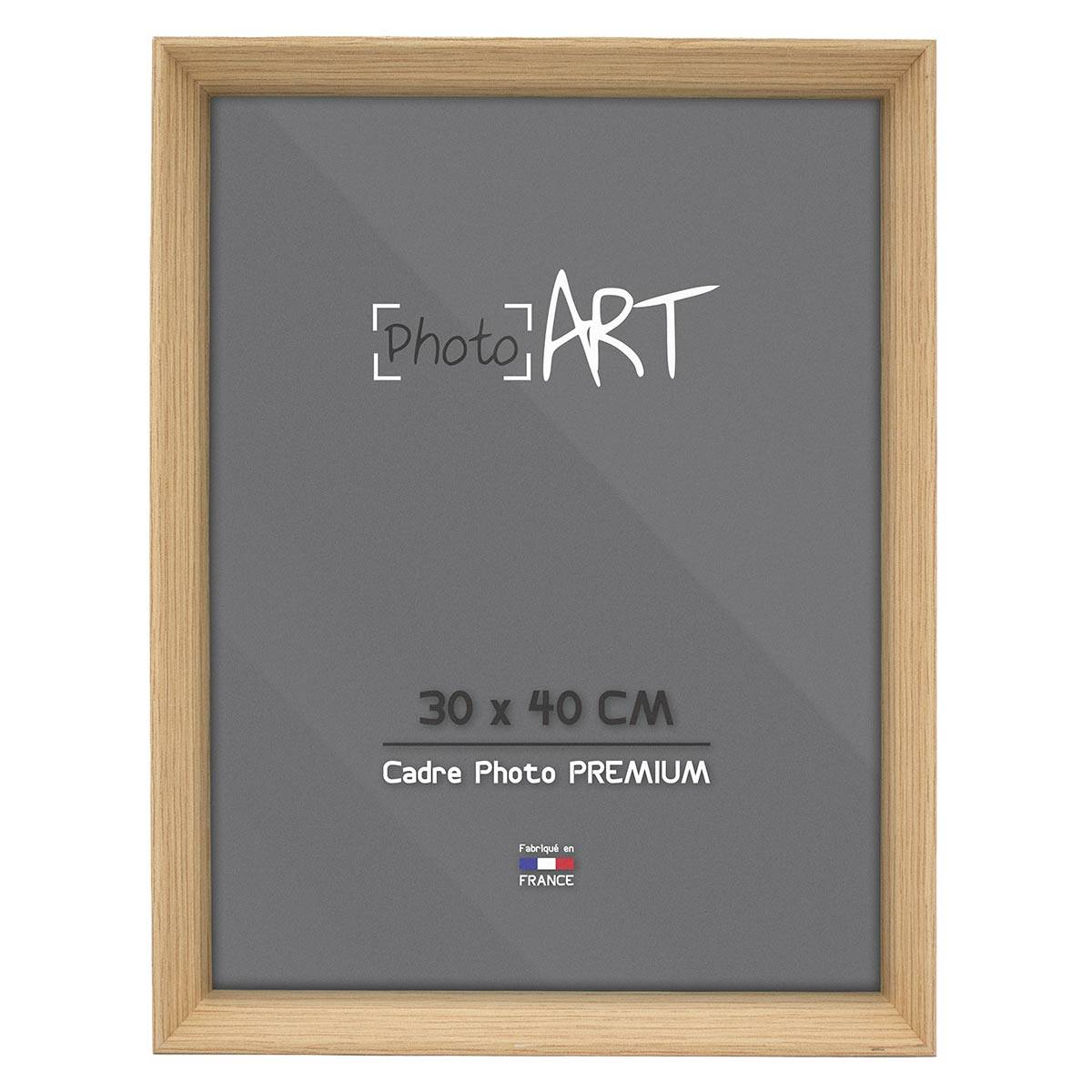 PHOTO ART PREMIUM Urban Cadre bois 30x40 Chêne lot de 4
