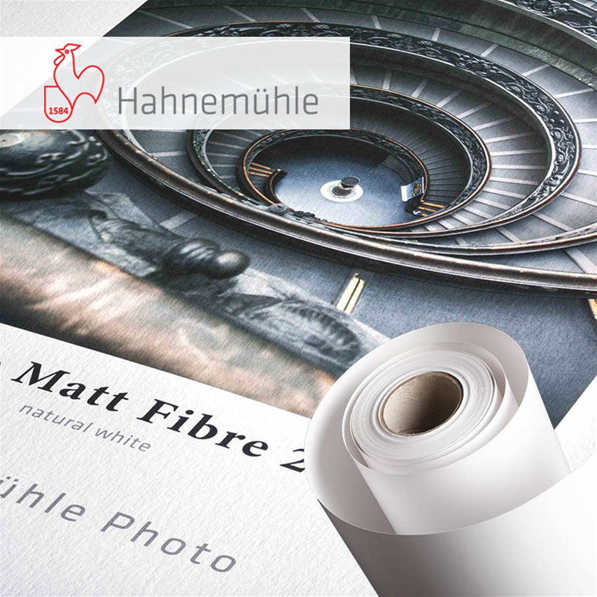 HAHNEMUHLE Papier Photo Matt Fibre 200g 17"(43,2cm) x 30m